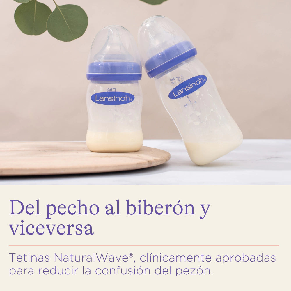 Set de Mamaderas con Tetina NaturalWave 160ml  (Pack x3 uds)