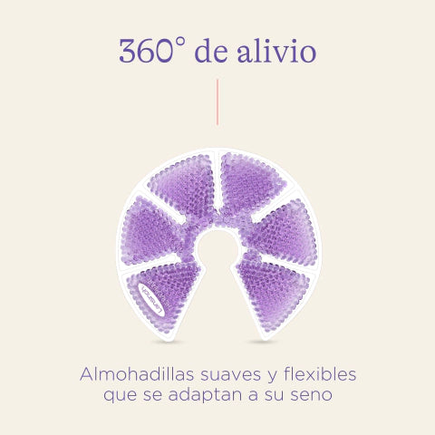 TheraPearl 3-en-1 Terapia de Pecho Gel Frío Calor x2