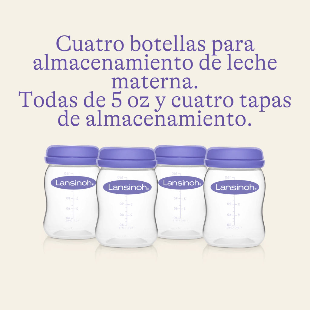Botellas de Almacenamiento de Leche Materna 160ml x4