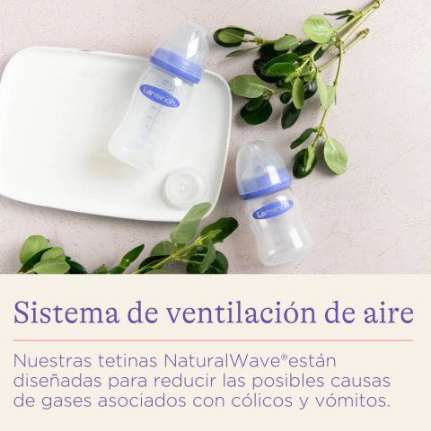 Set de Mamaderas con Tetina NaturalWave 240ml (Pack x3 uds)