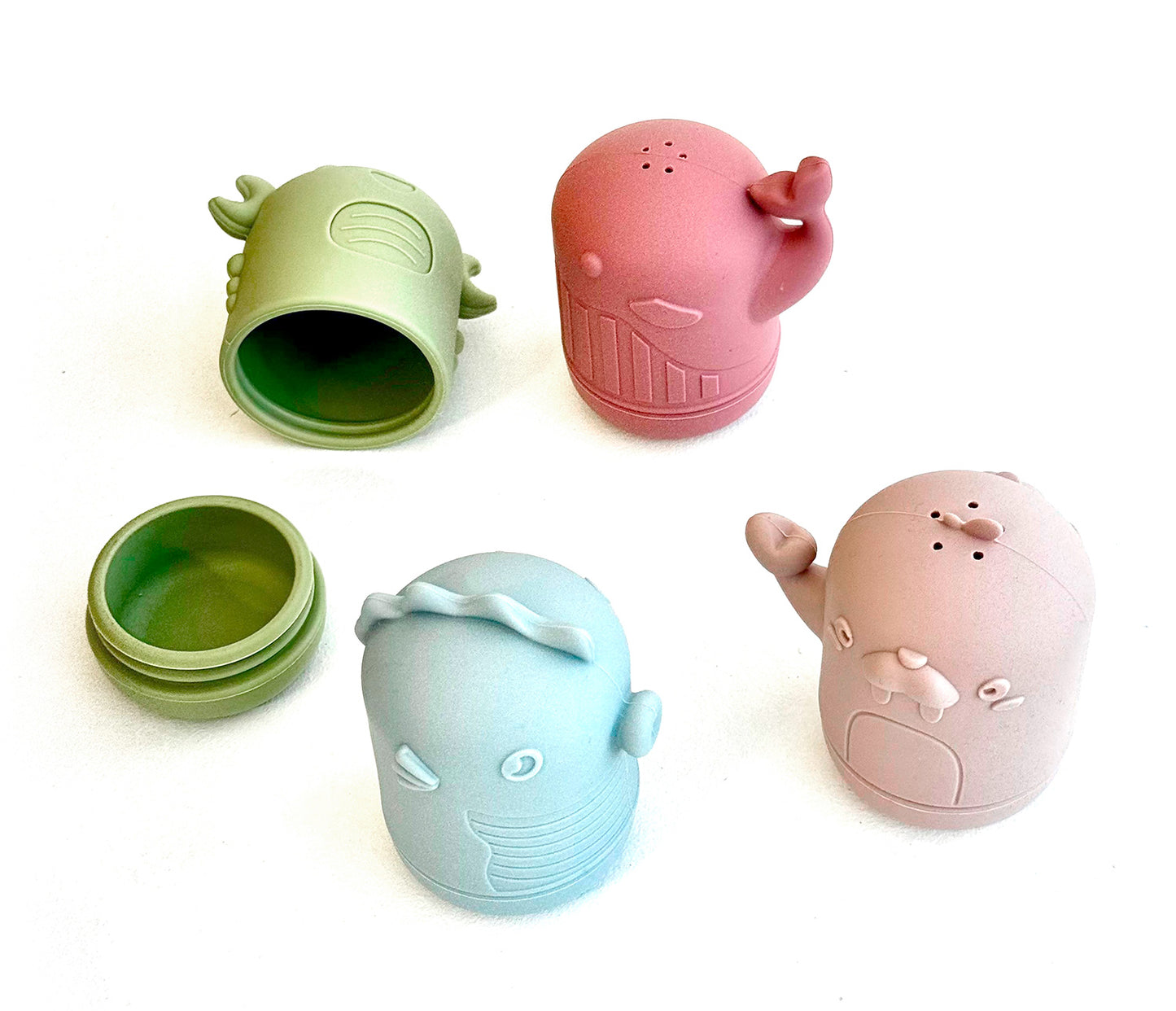 Set Juguetes para el Baño de Silicona