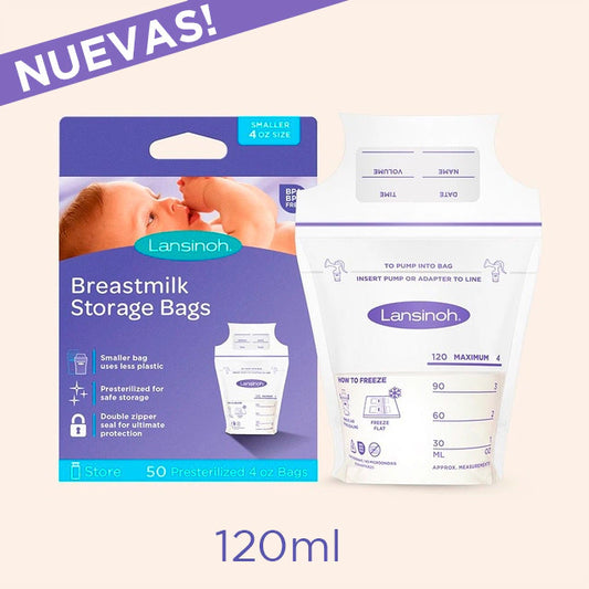 Bolsas de Almacenamiento de Leche Materna 120ml x50