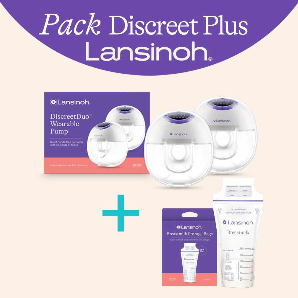 Pack Discreet Plus (Sacaleche manos libres + Bolsitas x 50u)
